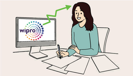 Wipro shares rise 3%