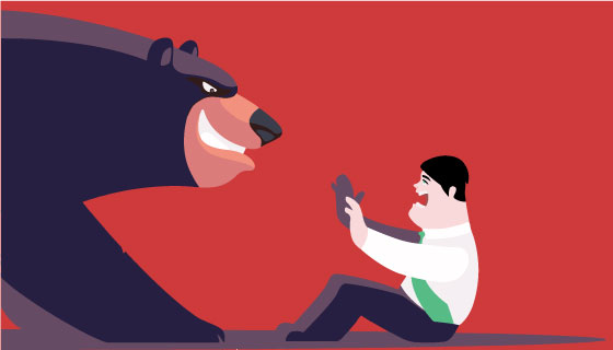 Sensex ends 300 pts lower