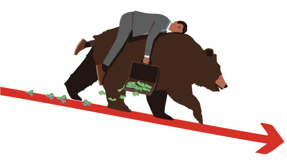 Sensex down 118 points