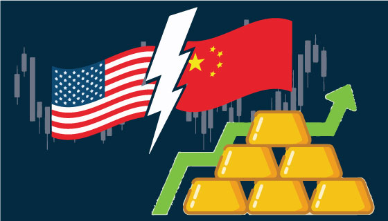 Gold hits record high as US-China trade concerns boost safe-haven demand