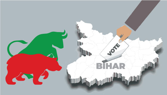 How will the Bihar election results affect the market?