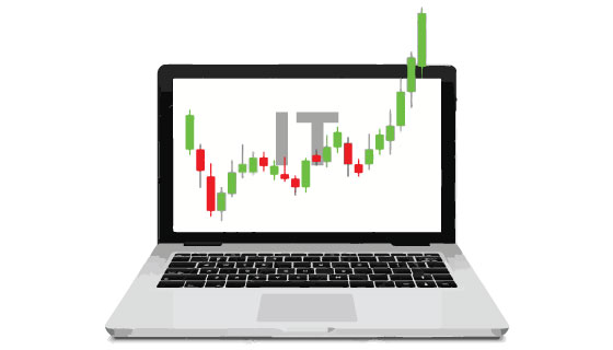 IT shares rise up to 3%