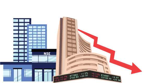 Half of NSE 500 trades below key mark