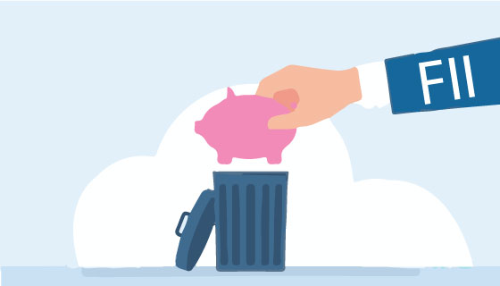 FIIs dump Rs 7,608 cr in two sessions after 1.66 lakh cr sell-off in 2025