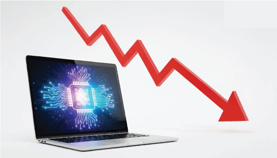 IT stocks fall up to 3% after two days of gains