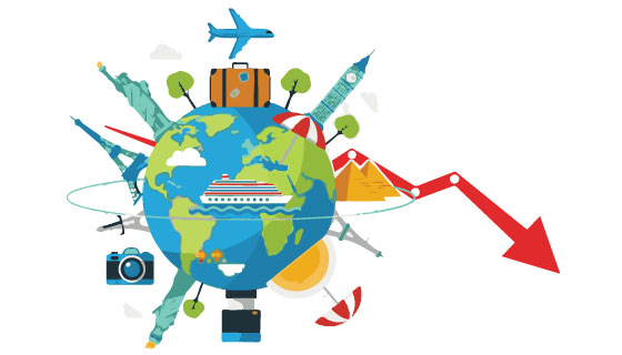 Airline, tourism shares tumble up to 14%