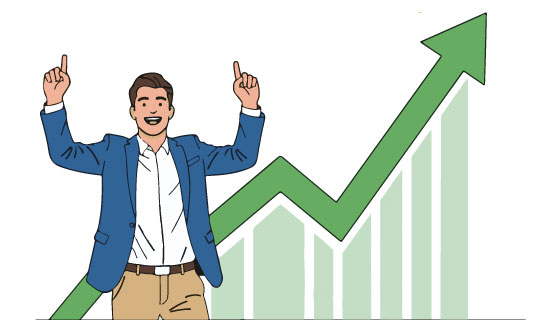 Sensex up 568 points