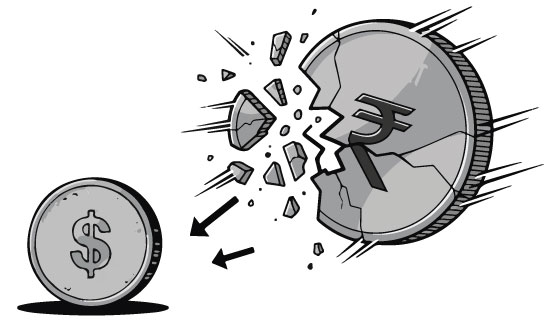 Rupee breaches 93 per USD for the first time