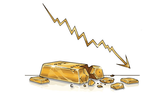 Gold extends fall after worst week in 43 years