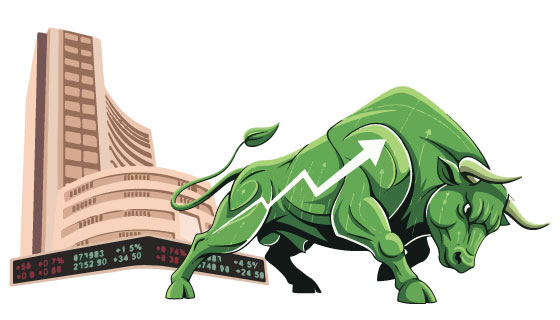 Sensex surges 1,900 pts