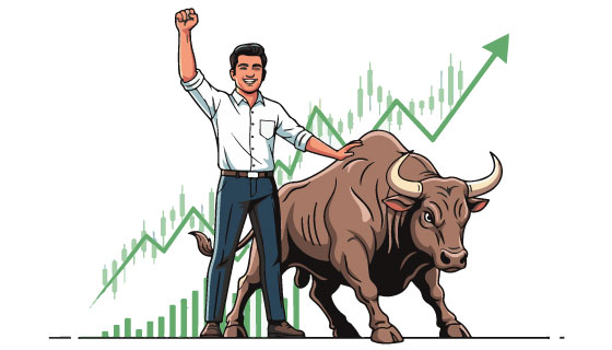 Sensex up 505 points