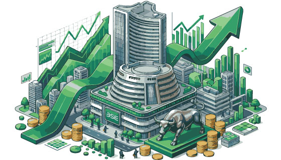 Sensex, Nifty end mildly higher after sharp recovery from early losses