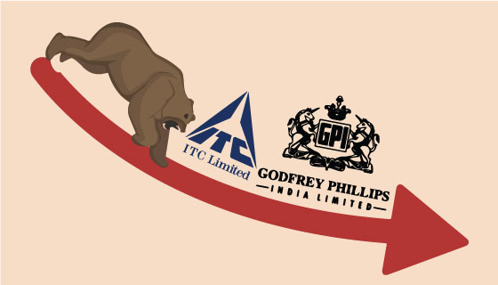 ITC shares fall 3% to fresh 52-week low