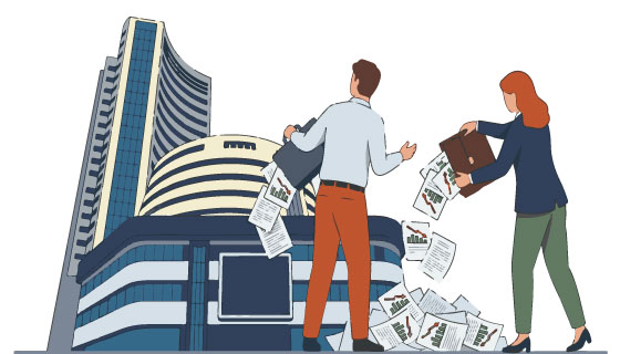 FIIs dump Indian financial stocks for third straight month