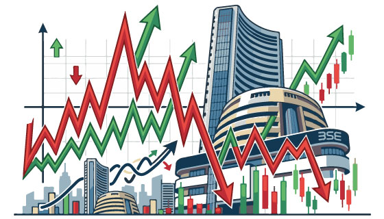 Sensex, Nifty end flat amid choppy trade