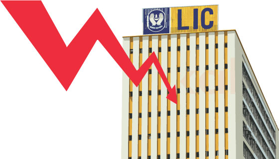 LIC shares tumble 9% as OFS opens at 11% discount
