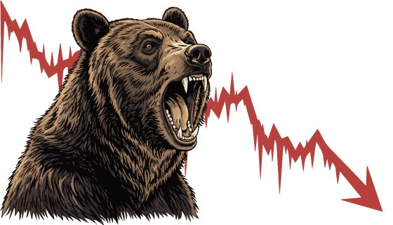 Sensex falls 5390points