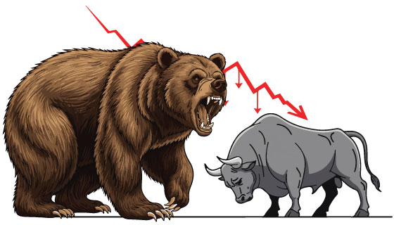 Sensex down 555 points