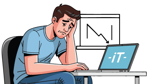 IT index falls for third day