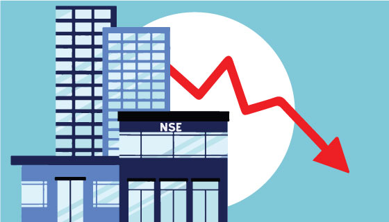 NSE shares fall below IPO price