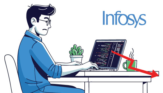 Infosys shares fall 4%
